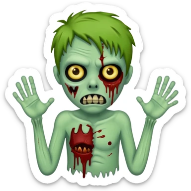 wicked zombie sticker