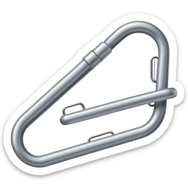 a grey metal paperclip sticker