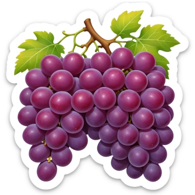 grape and orange sticker