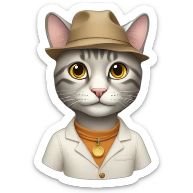 anthropologist-cat sticker