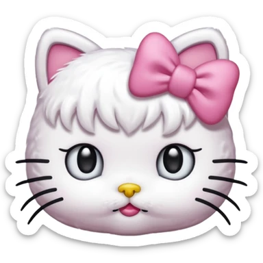 HELLOKITTY doing side eye  sticker