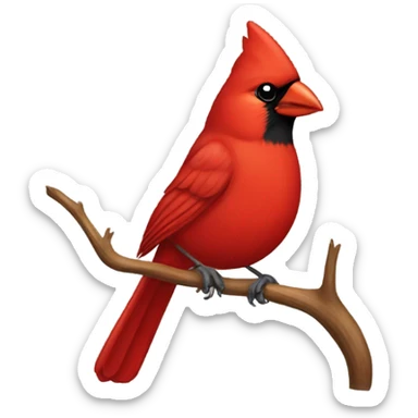 cardinal bird sticker