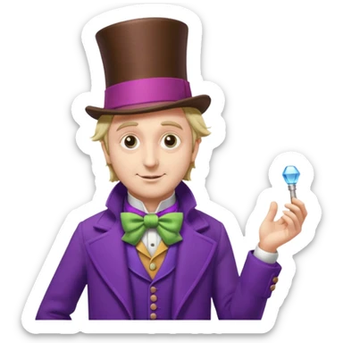 willy wonka sticker