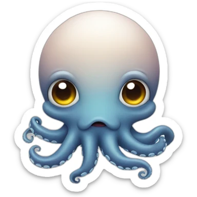 octopus whiwh wink sticker