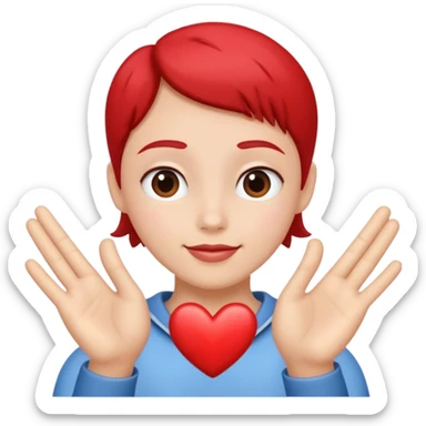 Display ⚠️ as 🫶 sticker