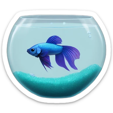 Betta Fish bowl sticker