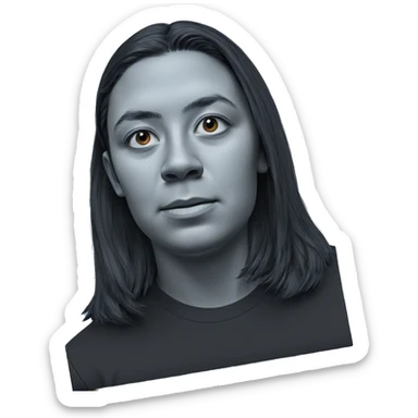 realistic portrait of boy sticker