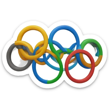 Olympic rings sticker