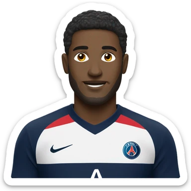 Joueur de football psg sticker