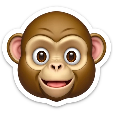 Monkey face steaks sticker