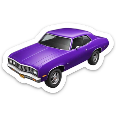 ramone purple car sticker