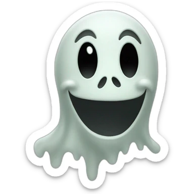 ghost face waving sticker