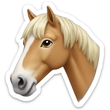 haflinger horse sticker