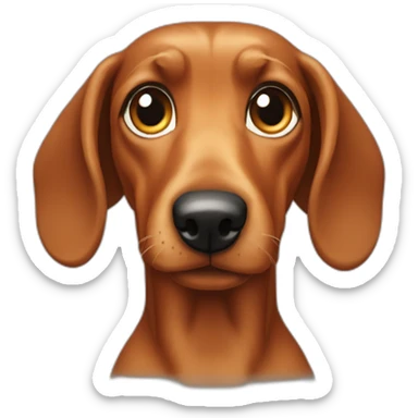 teckel a poil dur sticker