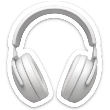 white headphones with white bows sticker