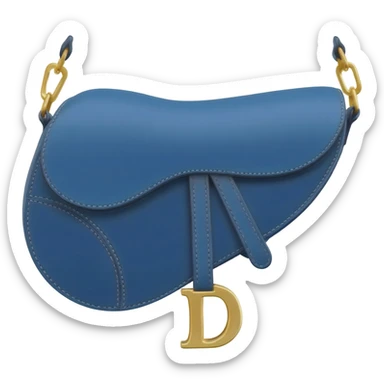 blue dior saddle bag sticker