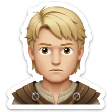 thorfinn face copy and paste  sticker