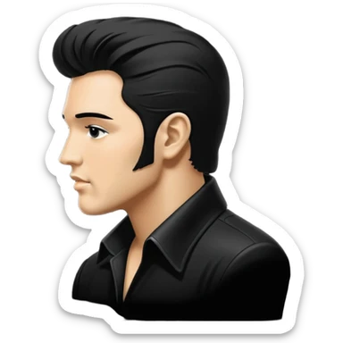 Elvis Presley silhouette sticker