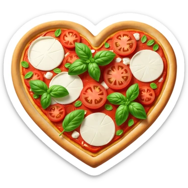 margarita pizza heart sticker