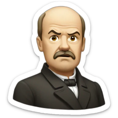 Lenin in shock sticker