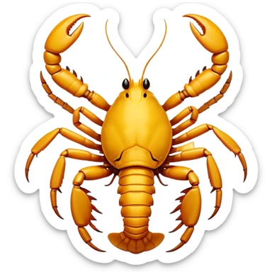 Cinematic Comical Emperor Scorpion Portrait Emoji, Head tilted dramatically with an exaggeratedly amused expression, featuring a striking, glossy exoskeleton with boldly defined pincers and wide, expressive eyes filled with playful disbelief, Simplified yet hilariously expressive features, highly detailed, glowing with a slightly sassy glow, high shine, dramatic yet playful, stylized with an air of cheeky desert mischief, soft glowing outline, capturing the essence of a spirited and over-the-top scorpion that feels like it could snap its pincers into internet fame instantly! sticker