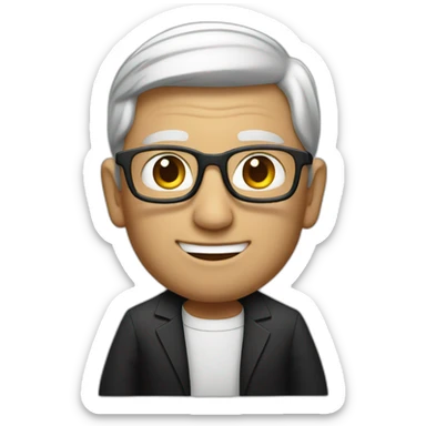 tim cook with black macbook sticker