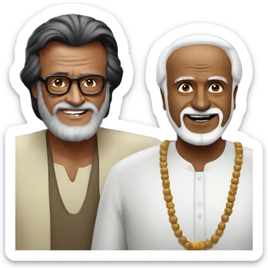 Rajinikanth with indian bo sticker