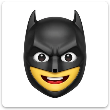 Batman emoji with heart eyes  sticker