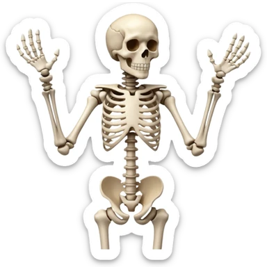 This action 🤷‍♂️ but as a skeleton sticker