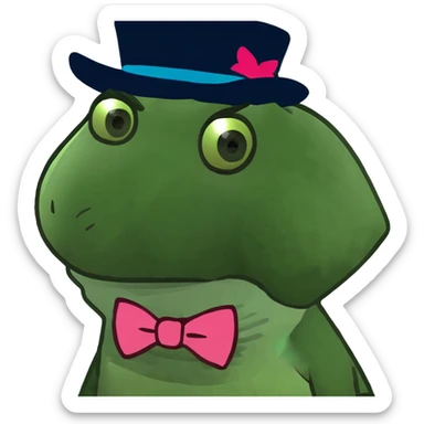 Cute pink demon emoji sticker