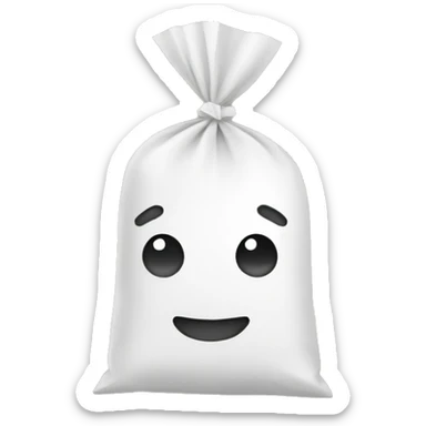 Marshmallows in a bag  sticker