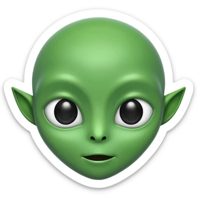 generate an alien emoji sticker