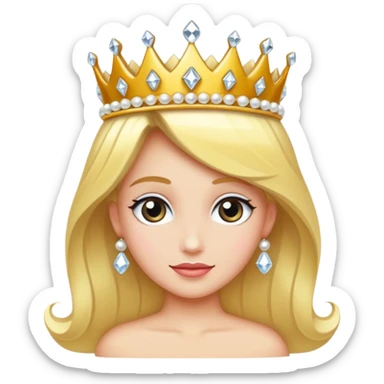 diadème de princesse sticker