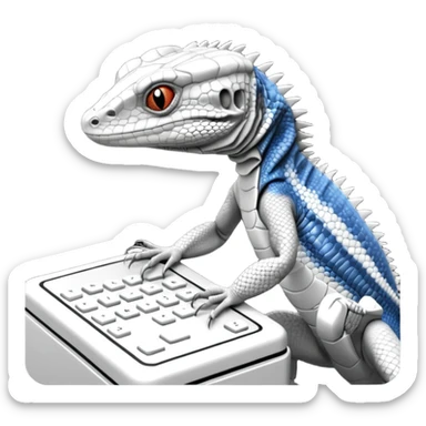 LIZARD in black and white. looks like the one on the Hands on Machine learning with scikit learn&tensorflow book sticker