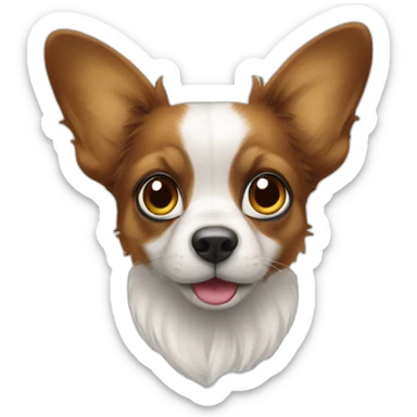 un papillon sur un nez  sticker