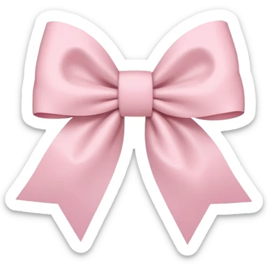 super pale pink bow confetti but the paper confetti are the pale pink bows all spread out sticker