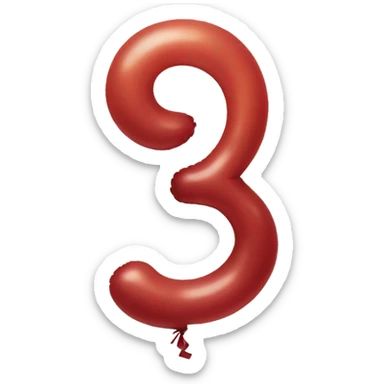 balloon with the number sixteen  sticker