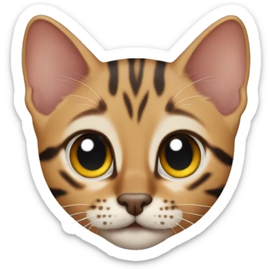 Bengal kitten sticker
