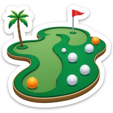 mini golf sticker