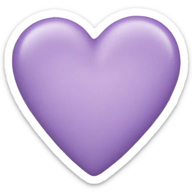 Lilac heart sticker