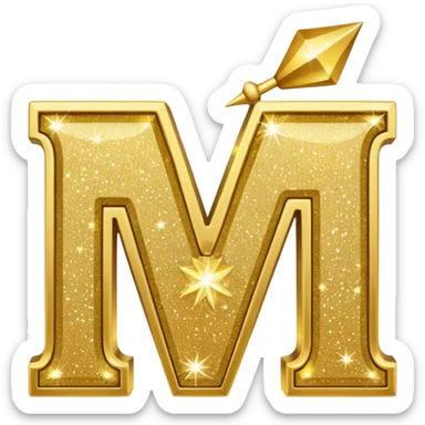 the letters Tmj with sparkles emoji sticker