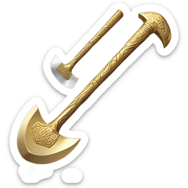 Gold Axe sticker