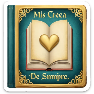 just only a book with the name "mis creencias de siempre"  sticker