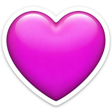Purplish magenta heart sticker