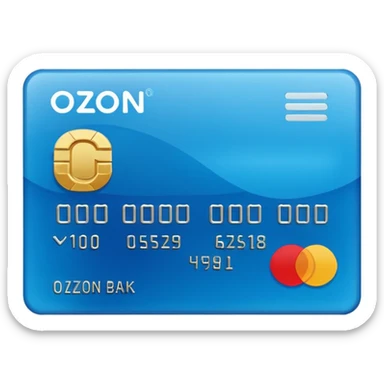 ozon bank card sticker