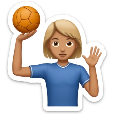 Person throwing a ball sticker