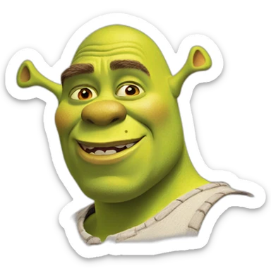 shrek, shrek, shrek sticker