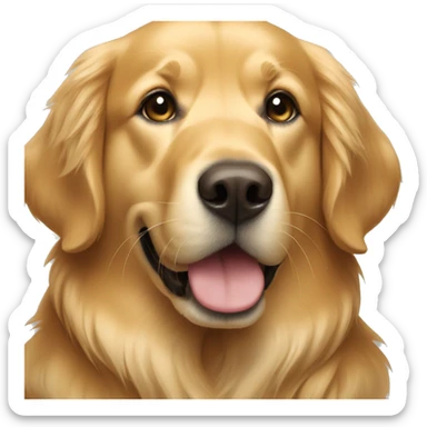 golden retriever sticker