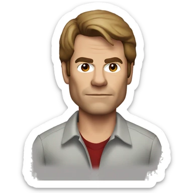Dexter morgan super realistic ios 16 style sticker