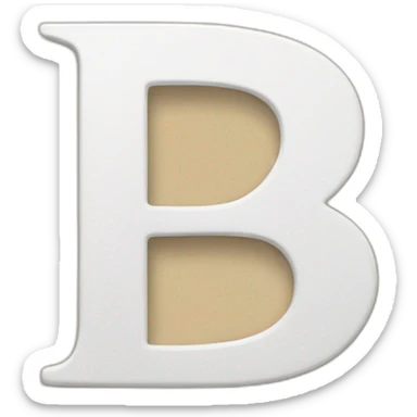 letter B sticker